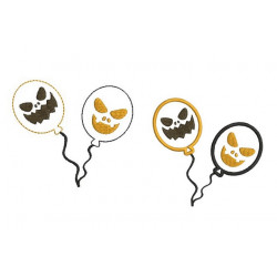 Stickdatei - Halloween Ballons